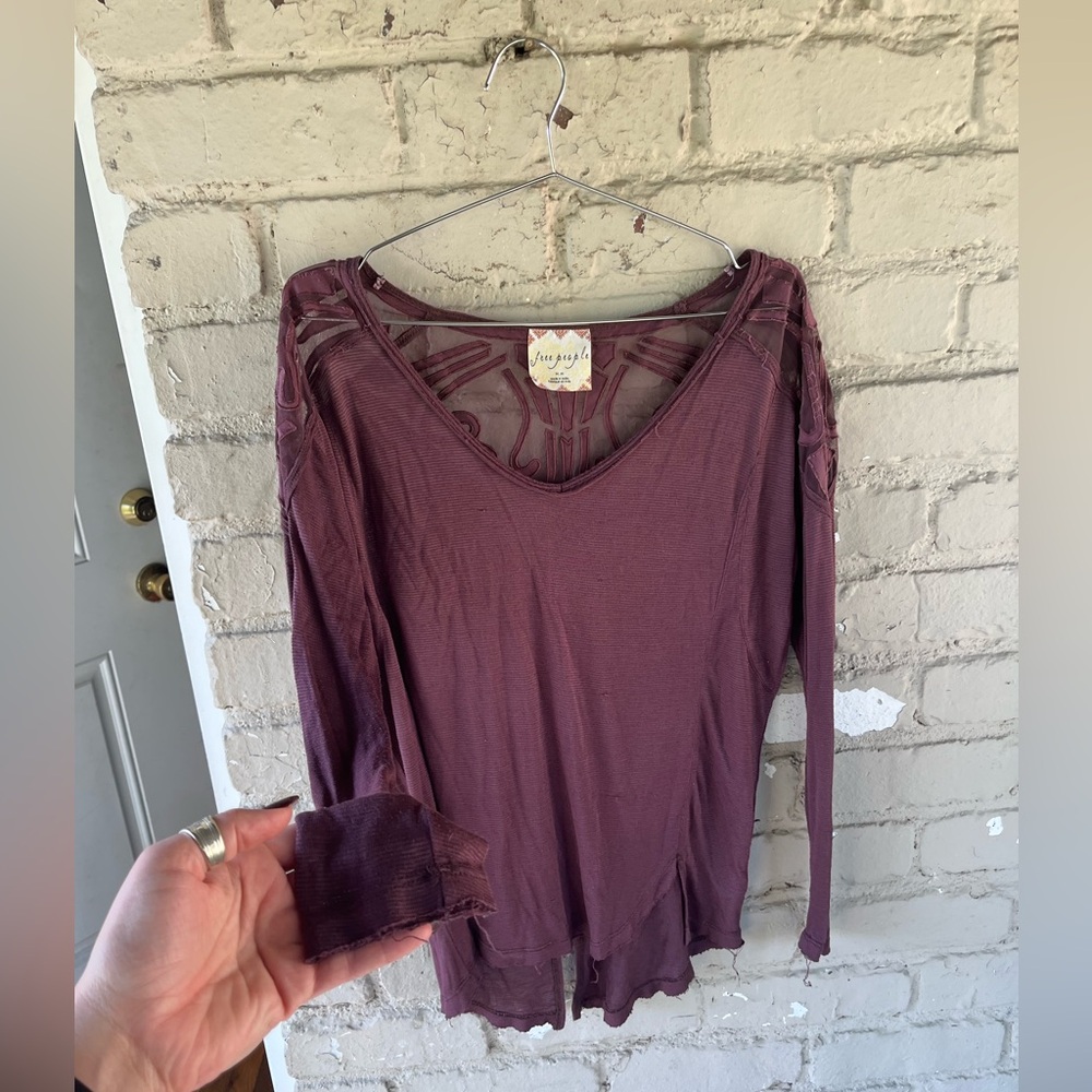 Free People Long Sleeve Illusion Layered Top